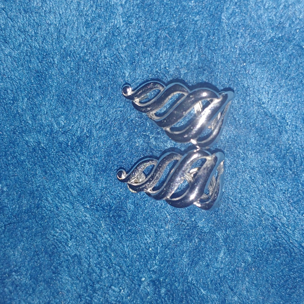 Silver earrings